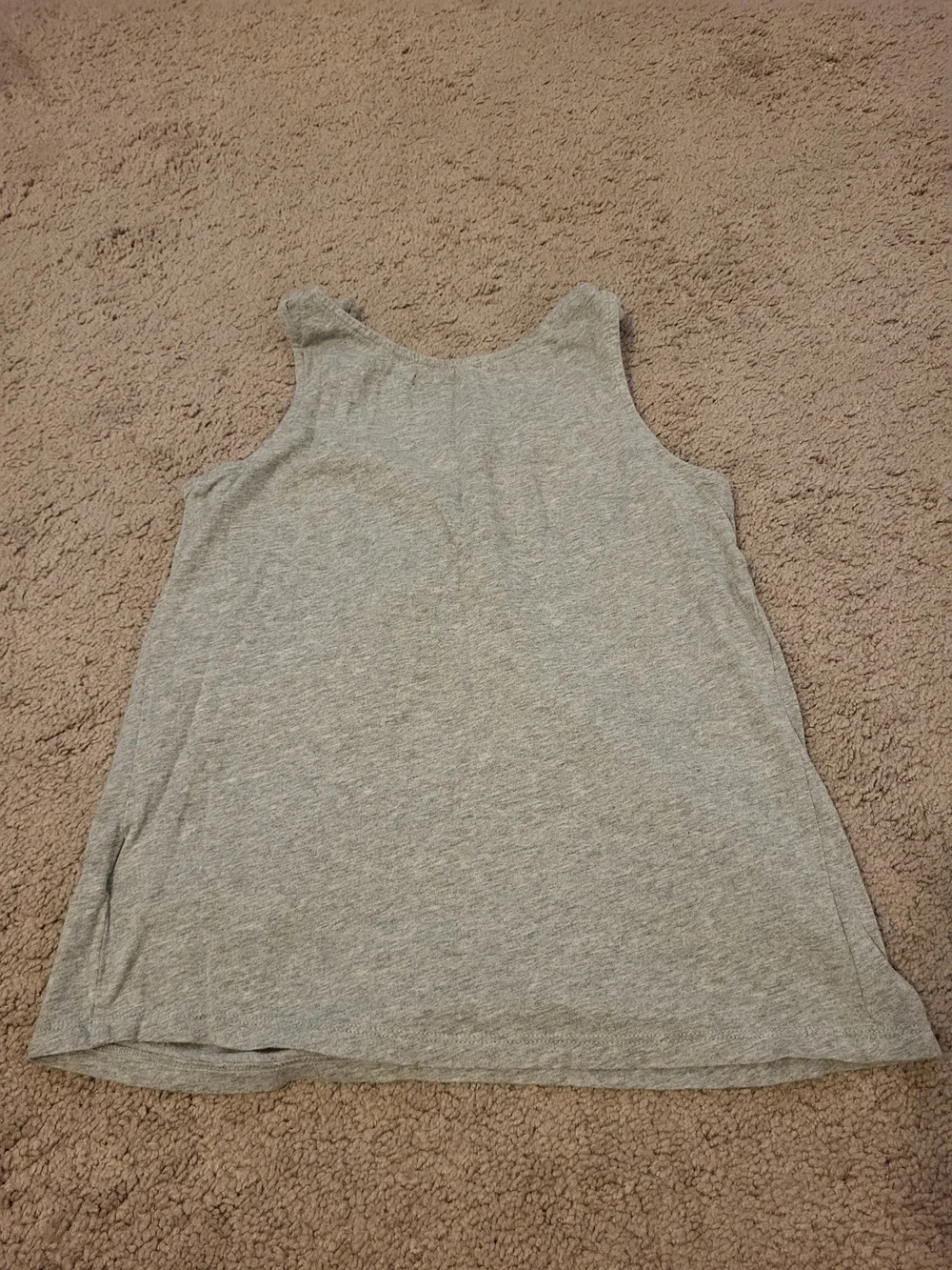 GAP Light Gray Girls' Knotted Strap Tank Top